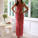 Niulatu And Summer 2025 New Sleeveless Sleeveless Loose Waist Two Sets INS Vacation Loose Skirt Suit Women SPCP