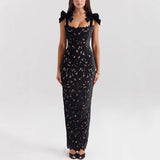Niulatu 2025 New Lace Bow Bag Ass INS Casual Holiday Party Dress Woman SPCP