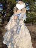 Vintage Ball Gown Square Neck White High Low Short Summer 18th Birthday Dress Lolita Dress Birthday Outfits HZ1214