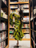 Vintage High Low Spaghetti Straps Green 16th Birthday Dress Lolita Dress Birthday Outfits HZ1214
