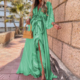 Women's Clothing 2025 Spring New Fashion Printing Loose Ione Temperament Dress HZ0108
