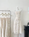Cute Mermaid Spaghetti Straps Lace Long Summer Dress For Women HZ1214