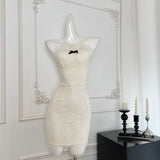 Cute Sheath Halter Neckline Short Lace Summer Dress Holiday Party Outfits For Women HZ1214