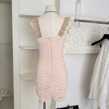 Cute Sheath Sweetheart Floral Pink Short Summer Dress Holiday Party Birthday Outfits HZ1214