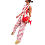 Niulatu Spring And Summer New Vest Trousers Printing Set INS Vacation Loose Tight Waist Two Sets SPCP