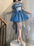 Sexy Ball Gown Off The Shoulder Short Sleeves 16th Birthday Dress Lolita Dress Birthday Outfits HZ1214