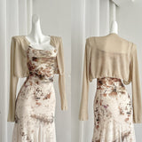 Sweet Mermaid 2 Piece Long Women Summer Holiday Holiday Dresses HZ1214