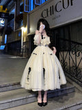 Vintage Ball Gown Off The Shoulder Short Sleeves 16th Tulle Birthday Dress Lolita Dress Birthday Outfits HZ1214