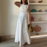 Niulatu New Summer Lace Embroidery Strap Holiday Dress Dress Dress Woman SPCP