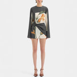 Niulatu New Casual Print Personality Design Short Dress Dress Dress Woman SPCP
