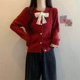 Butterfly Lace Lace Women's Sweater Jacket Autumn And Winter Small Lazy Style Design Knitted Open Shirt HZ0108