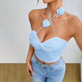 Women's Vest Sling Women 2025 New Inside And Outside Wearing Hottie Design Three-Dimensional Flower Slings HZ0108