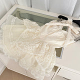Sexy A line Halter Neckline White Lace Summer Dress Holiday Party Outfits For Women HZ1214