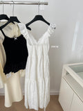 Sexy A Line Spaghetti Straps Floral White Lace Summer Dress Holiday Party Outfits For Women HZ1214