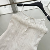 Cute A Line Spaghetti Straps Ivory Lace Summer Dress Holiday Party Outfits For Women HZ1214