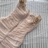 Cute Sheath Sweetheart Floral Pink Short Summer Dress Holiday Party Birthday Outfits HZ1214