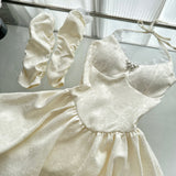 Cute A Line Halter Ivory Lace Summer Dress Holiday Party Outfits For Women HZ1214