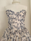 Niulatu A line Sweetheart Floral Holiday Dress Travel Vacation Dresses Birthday Dress SD1250