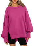 Mid-Winter 2025 New Products Loose Splicing Round Collar Open Fork Jacket Lady Top HZ0108
