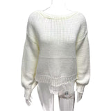 2025 New Personality Short Coarse Needle Bow Strap Straight And Reverse Two Open-Shirt Jacket Sweater HZ0108