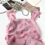 Sexy Sheath Straps Floral Pink Summer Dress Holiday Party Outfits For Women HZ1214