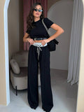 Women's Spring High-End Sleeves Trousers Two Sets Of Fashion Sports Suit Women HZ0108