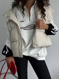 Vintage Semi-Zip Collared Jacket Trendy Street Pop Letter Print Bumping Sports Sweater Women Autumn HZ0108