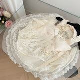 Sexy A line Halter Neckline White Lace Summer Dress Holiday Party Outfits For Women HZ1214