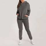 Spring And Autumn 2025 Solid Color Round Collar Collar Trousers Women Fashion Casual Long-Sleeved Jacket Suit Women HZ0108