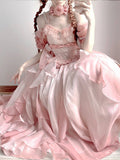 Sexy Ball Gown Off The Shoulder Short Sleeves 16th Pink Birthday Dress Lolita Dress Birthday Outfits HZ1214