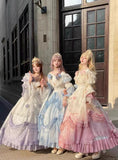 Vintage Ball Gown Off The Shoulder Short Sleeves Spring 16th Birthday Dress Lolita Summer Dress 18th Birthday Outfits HZ1214