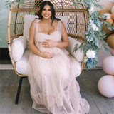 Niulatu maternity dress with bow maternity evening dress photo photo daily HZ1007