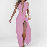 Spring 2025 New Women's Clothing Open V-Neck Fashion Elegant Trend Two Sets HZ0108