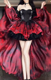 Niulatu Gown Party Dress Lolita Dress Christmas Dress Burgundy Birthday Dresses SD1132