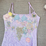 Sexy Mermaid Spaghetti Straps Lace Birthday Party Dress Summer Holiday Outfits For Women HZ1214