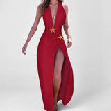 Spring 2025 New Women's Clothing Open V-Neck Fashion Elegant Trend Two Sets HZ0108
