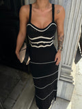 Women's Suspension Dress Women's Slender And Bust Shown Skinny Long Open-Fork Fishtail Women's Sensing Spice Girls HZ0108