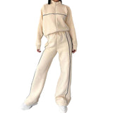 Women's 2025 Spring Set Temperament Casual Loose Fashion Cardigan With Tunic Suit For Women HZ0108