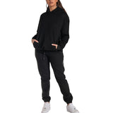 Spring And Autumn 2025 Solid Color Round Collar Collar Trousers Women Fashion Casual Long-Sleeved Jacket Suit Women HZ0108