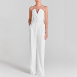 Niulatu Spring And Summer New Long Sleeves With Beads Spliced Jumpsuit INS Casual Women's Jumpsuit SPCP