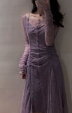 Niulatu Sheath Off The Shoulder Grape Lace Beach Dress Women's Vacation Dresses Birthday Dress SD1179