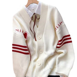 Gentle Lazy Wind Sweater Coat Women's Spring And Autumn Loose Top 2025 New High-End Knitted Open Shirt HZ0108