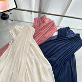 Sexy A line Halter Neckline Pink Short Chiffon Summer Dress Holiday Party Outfits For Women HZ1214