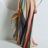 2026 Spring New Women's Sexy Temperament Bosom Print Color Dress Dress Dress HZ0108
