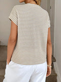 2026 Summer New Casual Blouse Short-Sleeved Collar Lady T-Shirt HZ0108