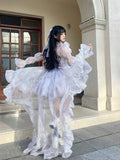 Vintage Ball Gown Lilac Short Mini Summer 18th Birthday Dress Lolita Dress Birthday Outfits HZ1214
