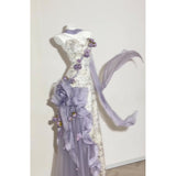 Pretty Sheath Sweetheart Lilac Long Summer 18th Birthday Dress Lolita Dress 20th Birthday Outfits HZ1214