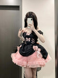 Cute Ball Gown Sweetheart Pink Short Summer 18th Birthday Dress Lolita Dress Birthday Outfits HZ1214