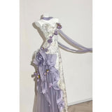 Pretty Sheath Sweetheart Lilac Long Summer 18th Birthday Dress Lolita Dress 20th Birthday Outfits HZ1214