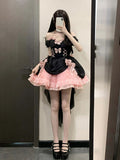 Cute Ball Gown Sweetheart Pink Short Summer 18th Birthday Dress Lolita Dress Birthday Outfits HZ1214